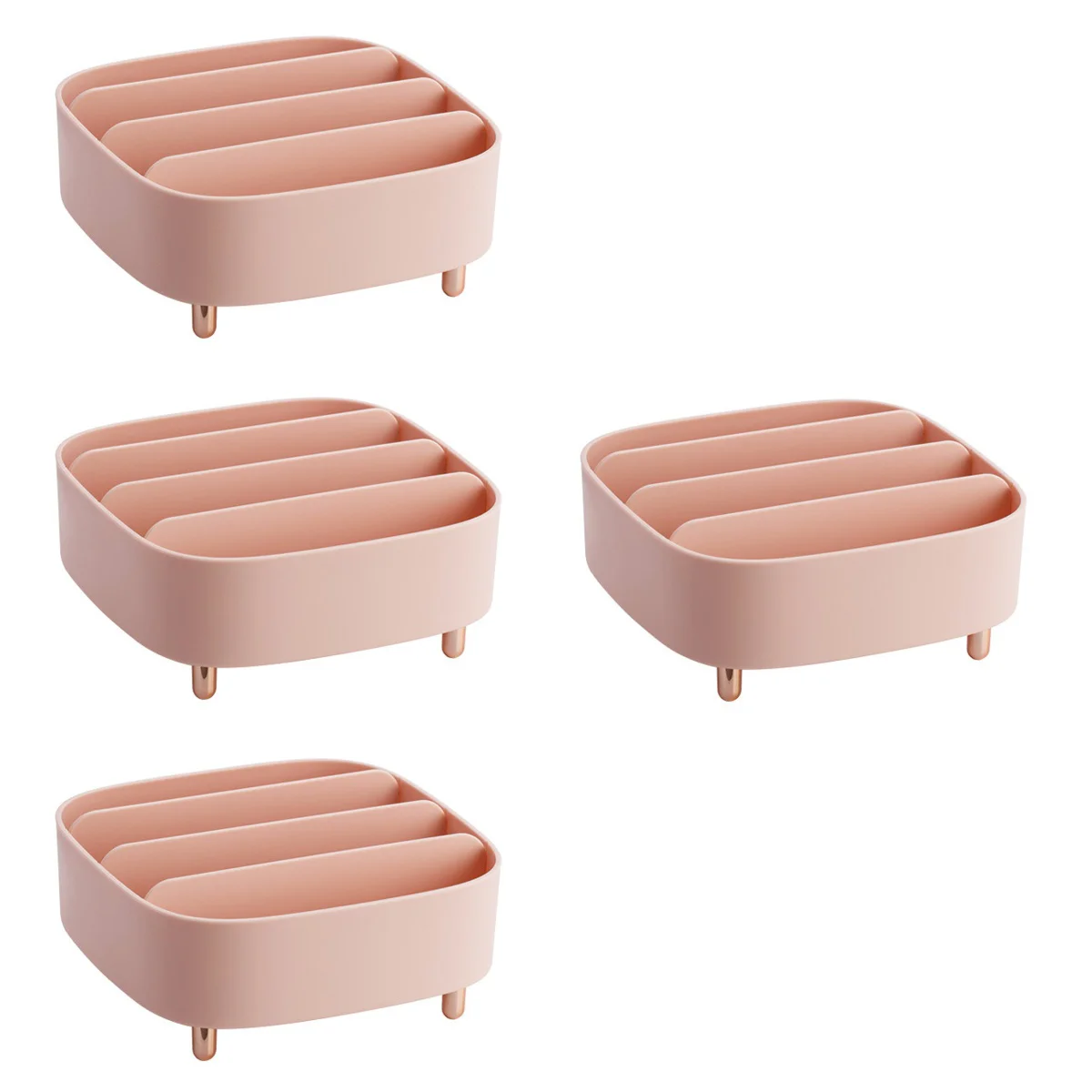 

4pcs Modern Storage Box Display Rack Makeup Storage Container