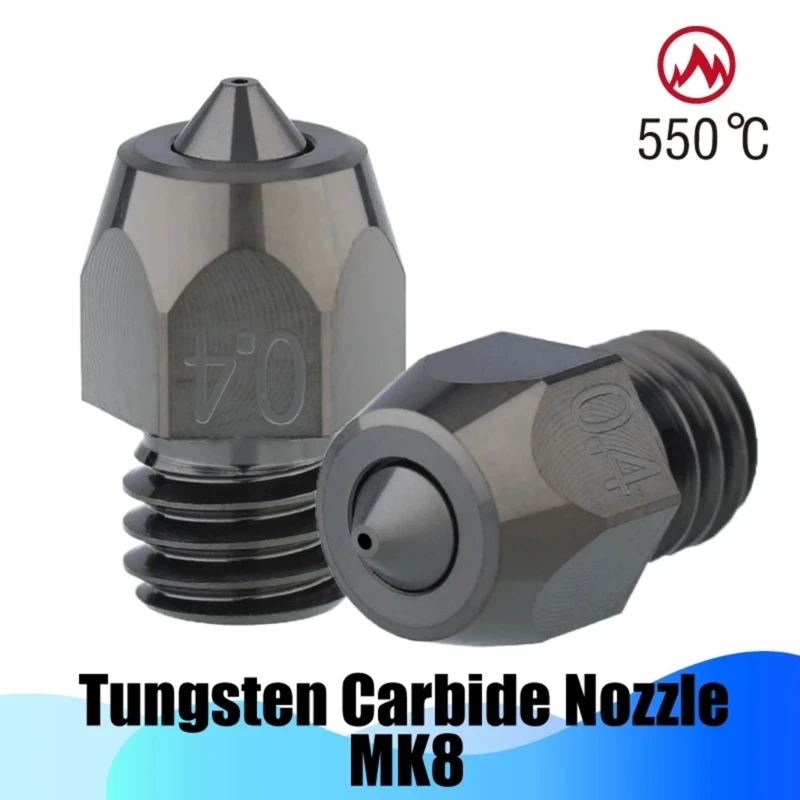 

Nozzle for 3/CR10 Improve 3D Printing Experience 0.4/0.6/0.8mm