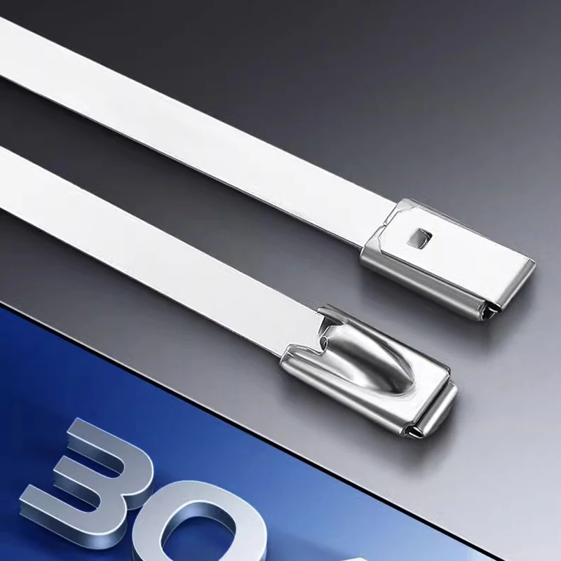 Кабельная Стяжка из нержавеющей стали 304 самоблокирующаяся рельефная кабельная