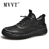 2022 new fashion summer men shoes breathable casual leather shoes comfortable men sneakers for walking flats hot sale footwear