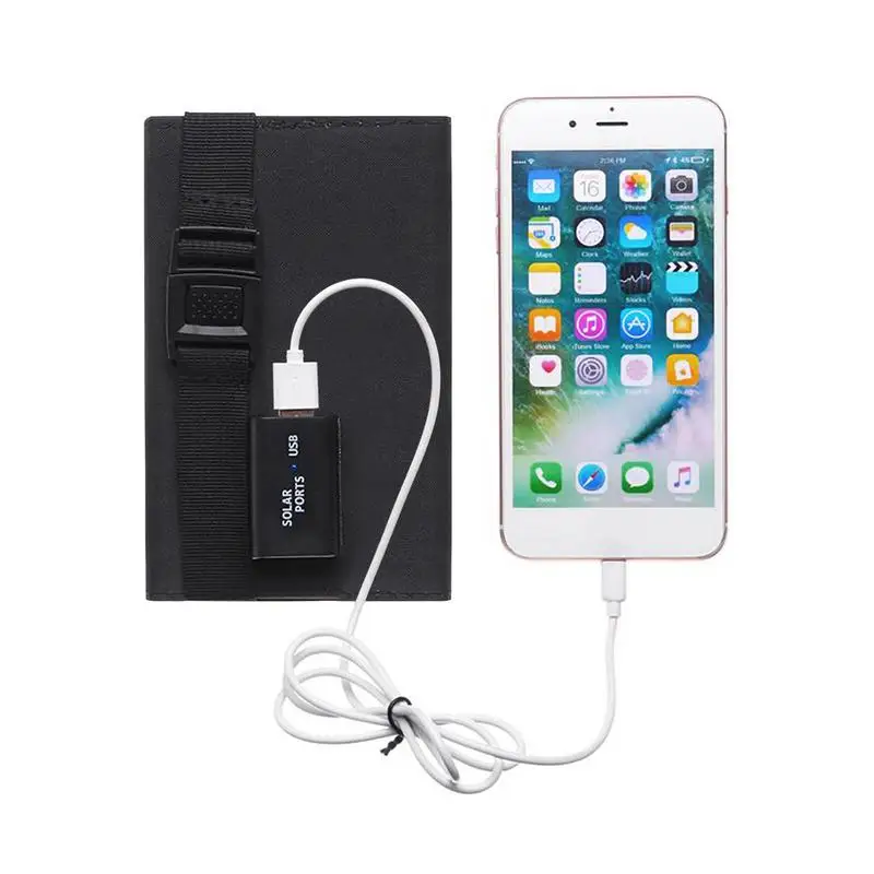 

Solar Power Bank Charger Foldable Solar Panel 8W High-speed Charging Solar Panel For Tablet Laptop Camera Cell Phone Devices