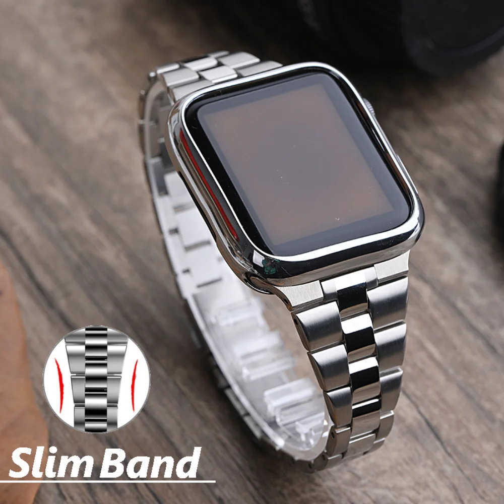 

Women Steel Band for Apple Watch Strap 8 7 6 5 4 Se 45mm 41mm 40mm 44mm Luxury Bracelet for IWatch Ultra 49mm 38 42mm Wristband
