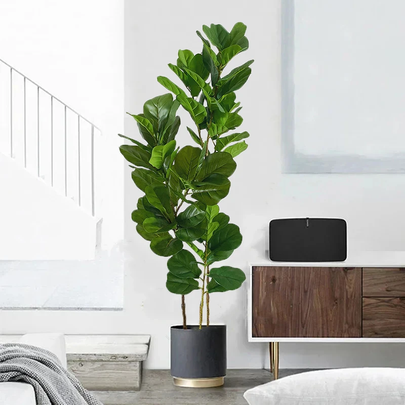 23-47 дюймов Тропическое дерево искусственные фикус растения ветки пластиковые
