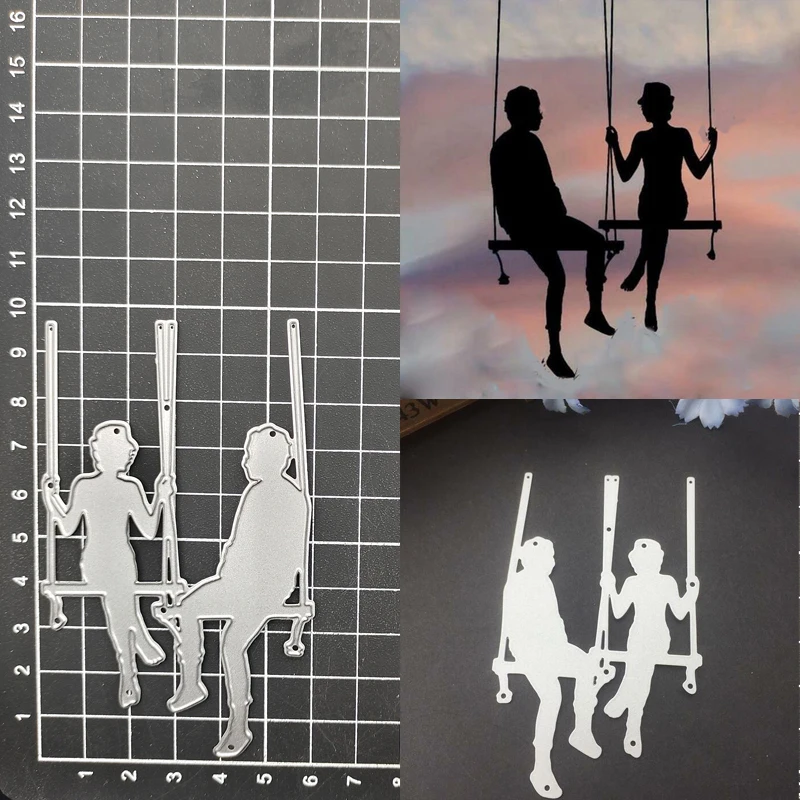 

Качели пара Сделай Сам металлические Вырубные штампы вырезанные украшения для скрапбукинга бумаги рукоделия Нож Форма лезвие Дырокол трафареты штампы