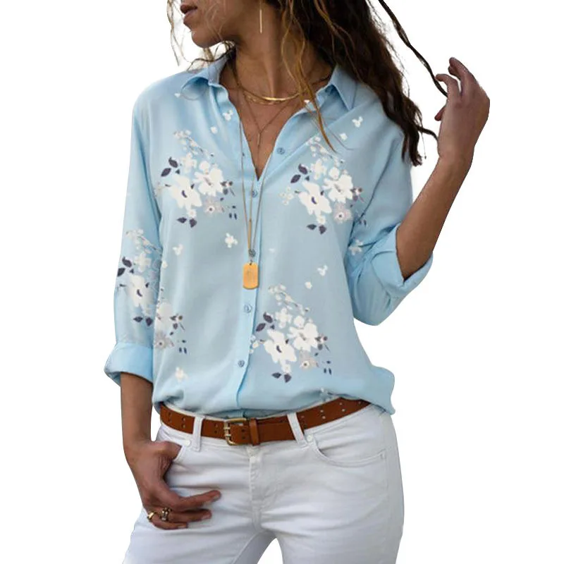 

Long sleeve Women's Shirt 2021 Lapel shirt Casual top
