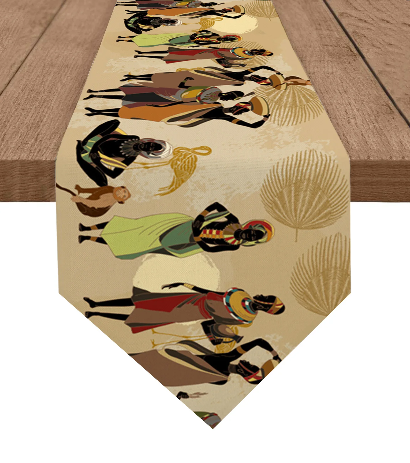 

Ethnic Style African Women Black Women Table Runner Christmas Party Dining Table Runner Placemat Home Kitchen Table Decor
