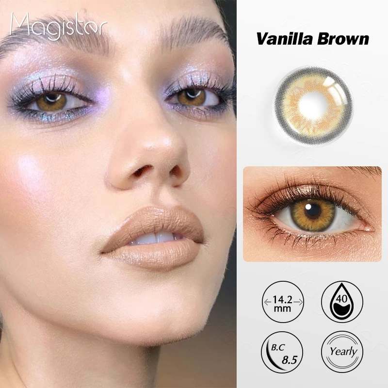 Цветные линзы для глаз новые контактные алмазного цвета красота Pupilentes 2 шт.