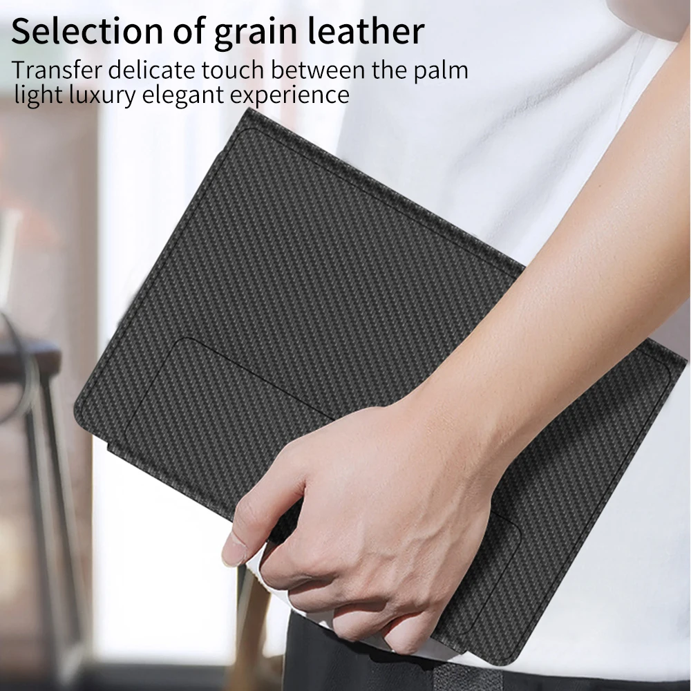 For Samsung Galaxy Z Fold 3 Fold3 5G Keyborad Holster Folding Stand Pen Slot Leather Keyboard Cover With Wireless Keyboard