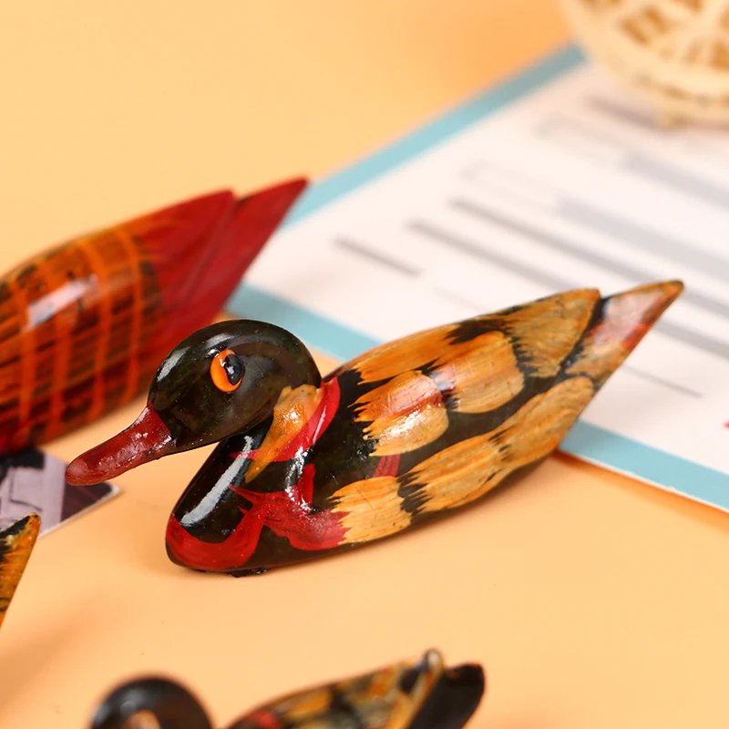 2шт винтажная смоляная пара мандариновых уток держатель палочек для еды