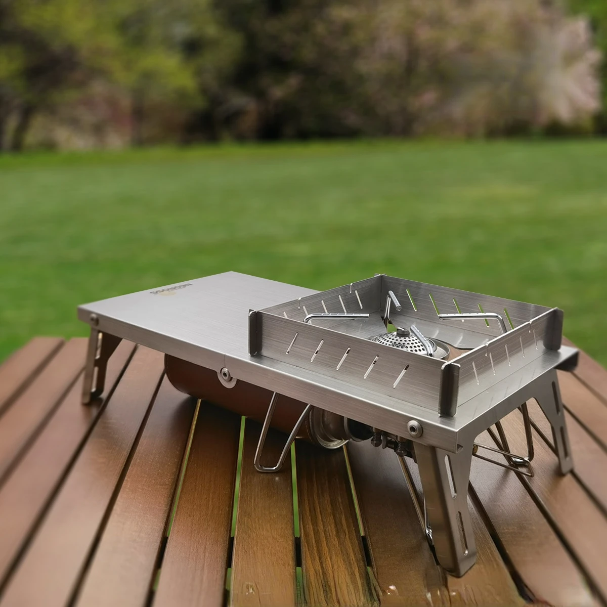 Outdoor Insulated Stainless Steel Folding Table for Camping Gear for SOTO Spider Stove Picnic Party Accessories for CBJCB New
