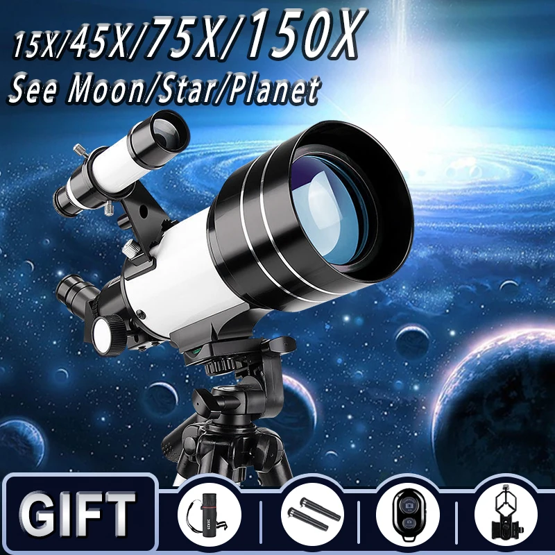 Профессиональный астрономический телескоп с 15 до 150 зумом регулируемый HD штатив