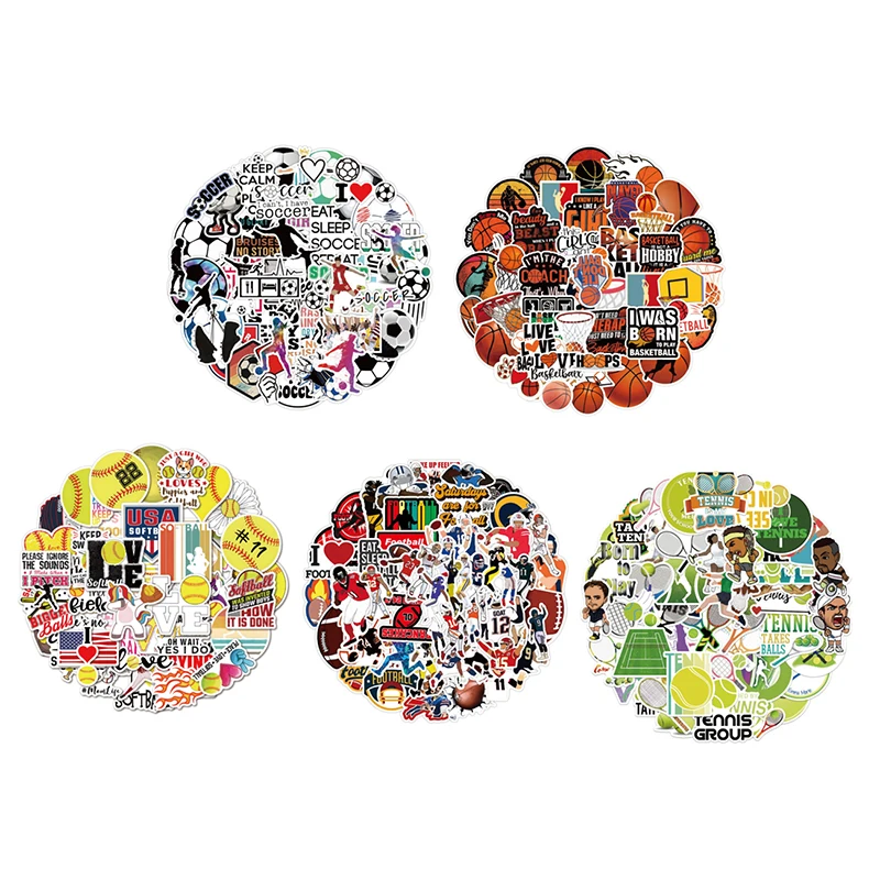 Наклейки персонализированные для футбола/баскетбола/тенниса/футбола/софтбола 50