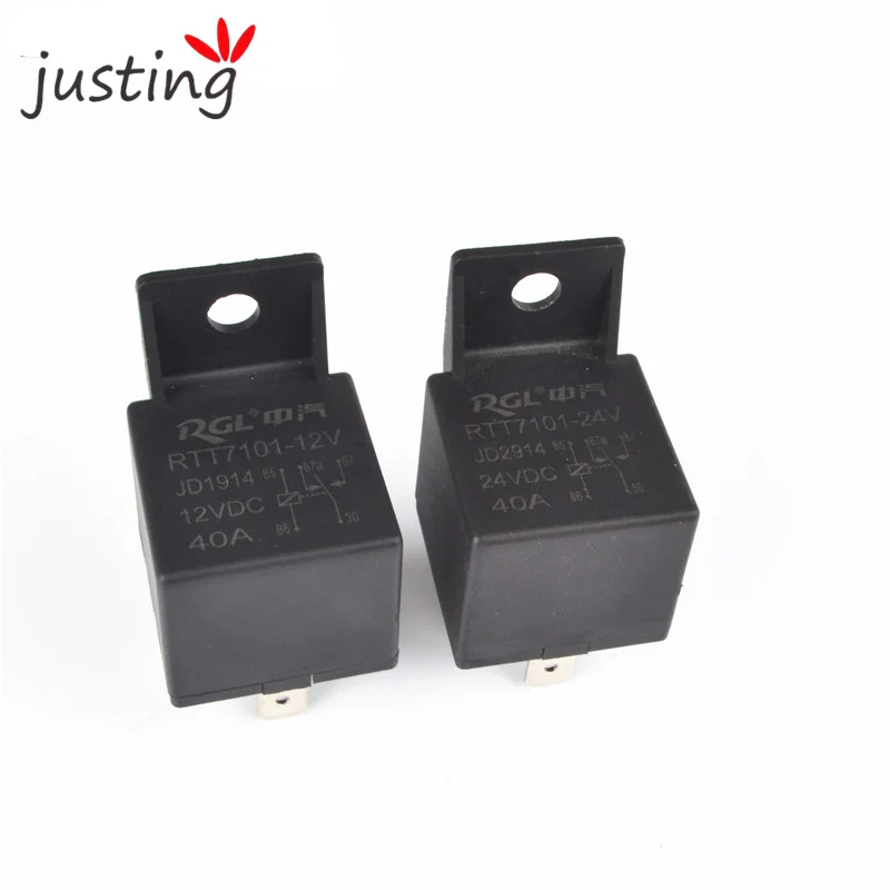 Автомобильное реле 40 А с контактом из серебряного сплава напряжение катушки 12 В