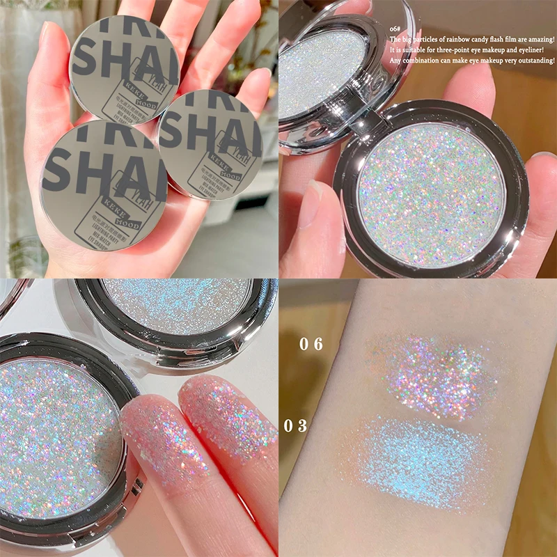 

Candy Blue Diamond Eyeshadow Glitter Gorgeous Eye Shadow Palette Shiny Highlighter Shimmer Brighten Eyes Party Makeup Tool
