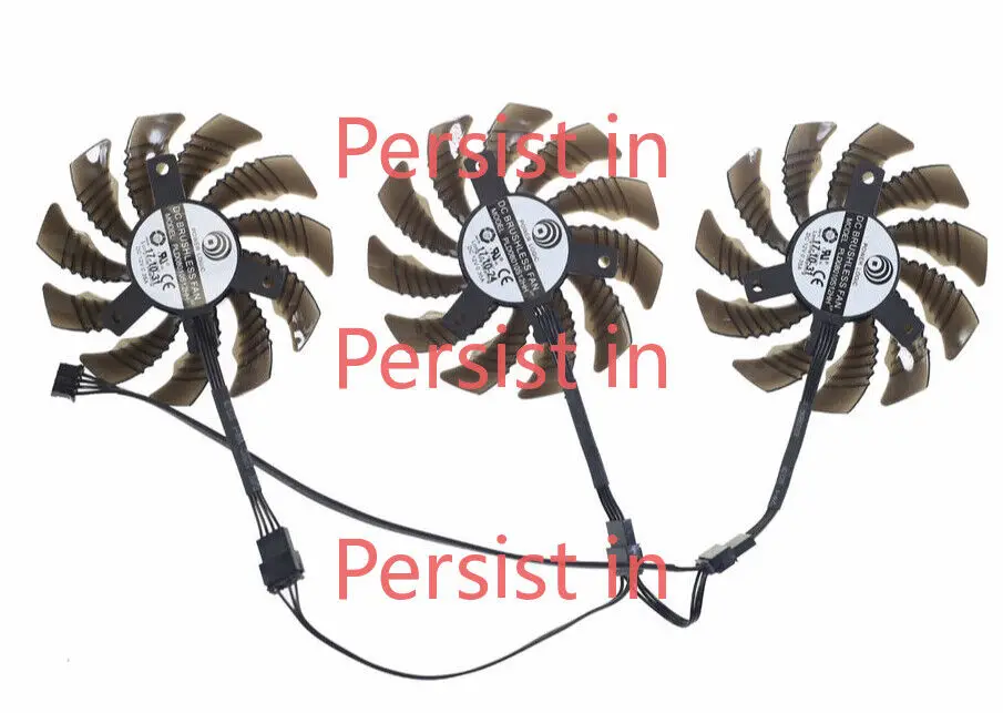 Вентилятор видеокарты 75 мм для GIGABYTE AORUS GTX1070Ti GTX1060 3 шт./комплект