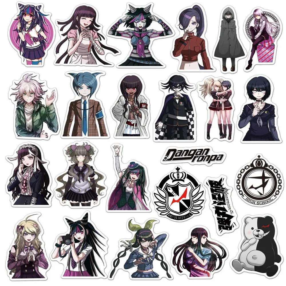 Настольные наклейки Danganronpa бумага 50 шт.