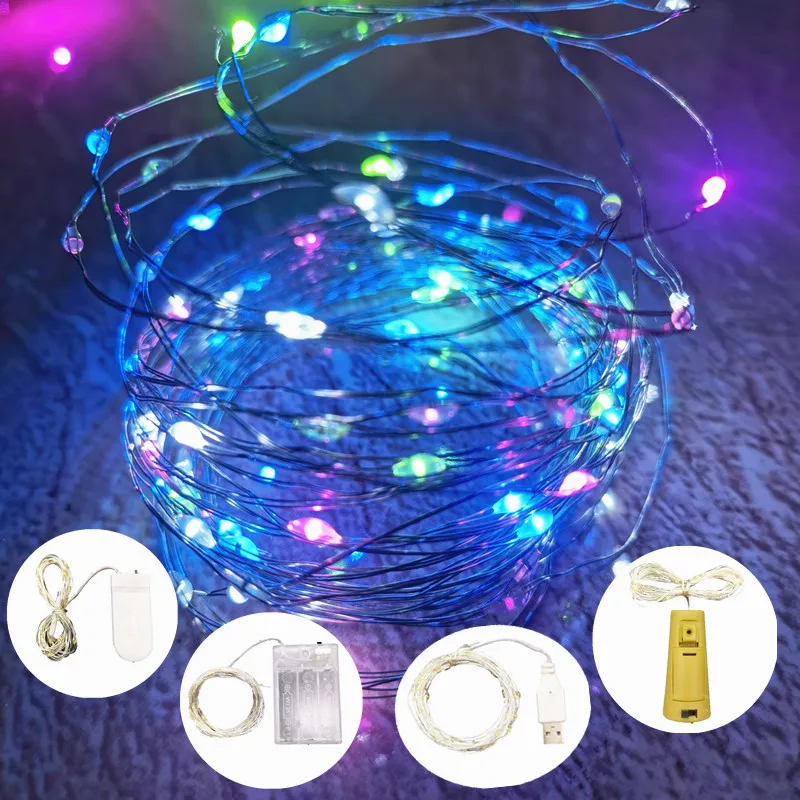 

1M - 10M Fairy LED String Lights Holiday Lighting Decorations Lamp Decorations for Home Christmas Garland Garden Decor Outdoor