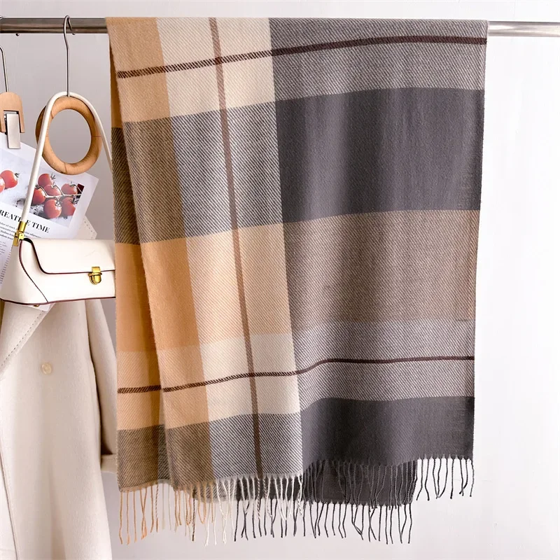 Женский модный шарф Корейская версия все с британскими классическими шахматами