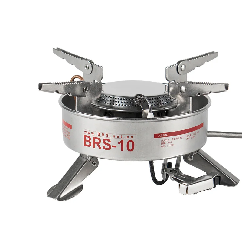

BRS-10 наружная портативная газовая плита для кемпинга и пикника раздельного типа из нержавеющей стали, Бутановая газовая плита, горелка боль...
