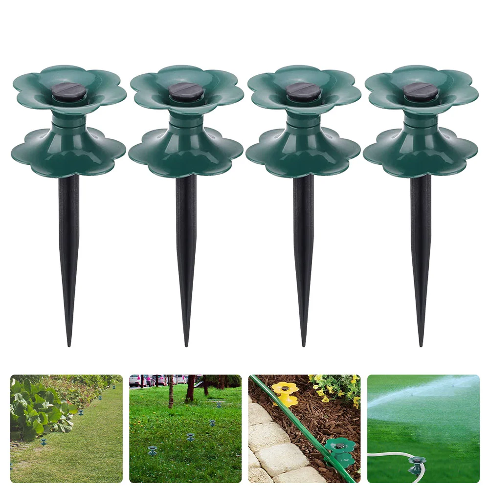 

4 Pcs Tube Reel Guide Wheel Pipe Spikes Organizer Winding Wheels Heavy Duty Hose Lawn Holder Pvc Gardening Supplies