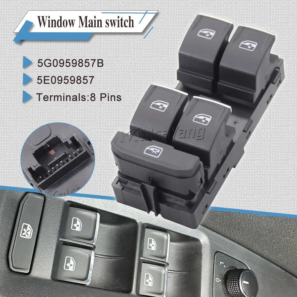 4шт/компл. для VW Golf MK7 Passat 2014-2018 Tiguan Skoda Superb Octavia 2013-2018 SEAT Leon 5G 0959857 B Переключатель