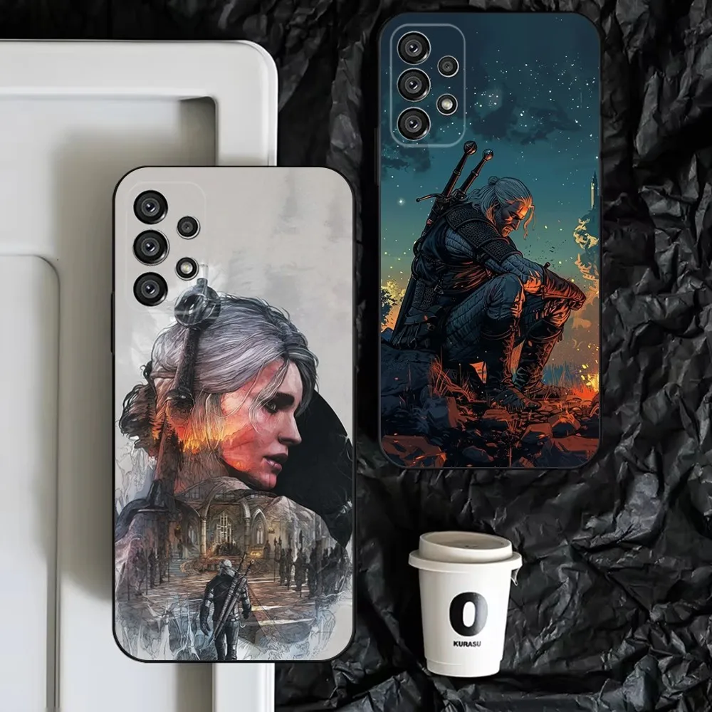 Game T-The Witcher 3 Phone Case For Samsung S25 S24 S23 S22 S21 S20 S10 Ultra Plus Lite FE Soft Silicone Black Cover