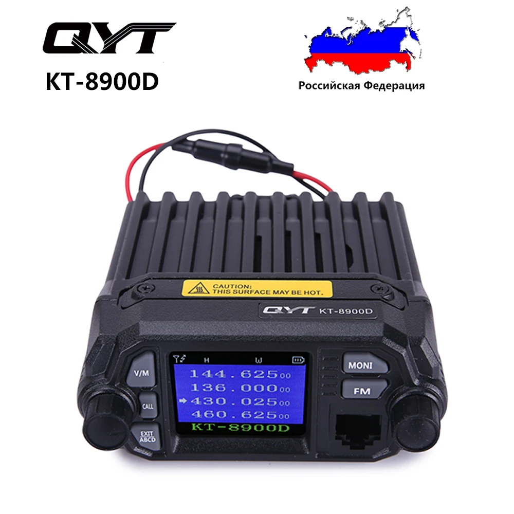Qyt Kt-8900D Quad Band Autoradio Mobile Radio Bidirezionale Quad Display Mini Autoradio 25W Walkie Talkie