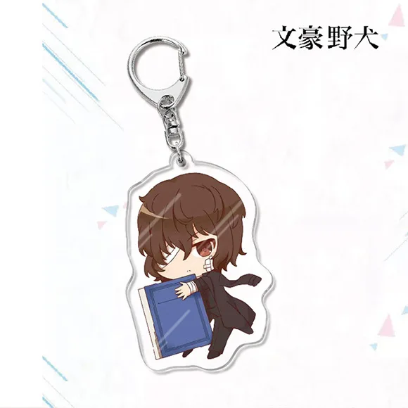 ze akrylowe breloki Anime peryferyjne Nakajima Atsushi Dazai Osamu Ryunosuke Akutagawa moda biżuteria kostiumy Cosplay DIY rekwizyty