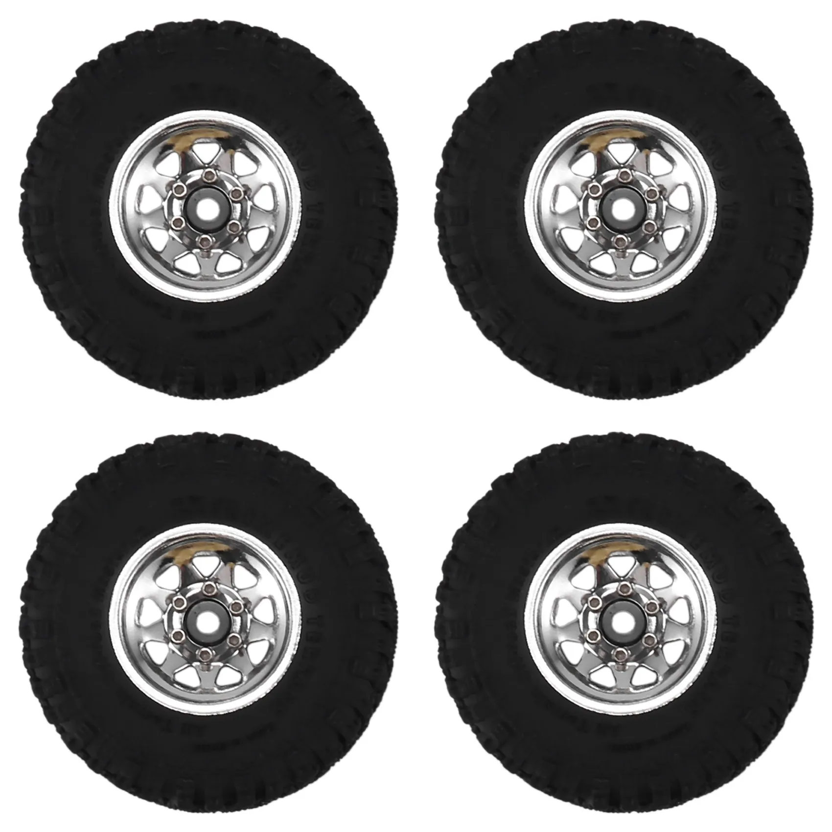 

1,0 Набор шин для колес Beadlock глубокий отрицательный офсет 3,78 мм для 1/24 радиоуправляемого гусеничного автомобиля Axial SCX24 FMS FCX24 Enduro24,5