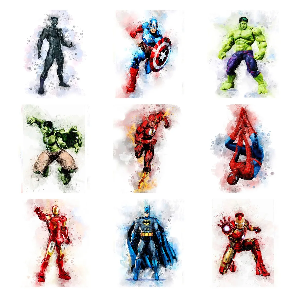 

5d Diy Disney Marvel Superhero Diamond Painting Mosaic Embroidery Spiderman Iron Man Hulk Art Edition Home Decor Painting Gift