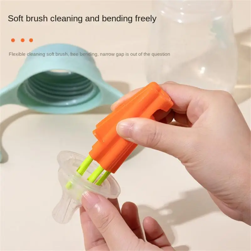 

Cleaning Brush Bristles In-depth Household Tool Handle Portable Pointing Decontamination Multifunction Flexible Crevice Brush