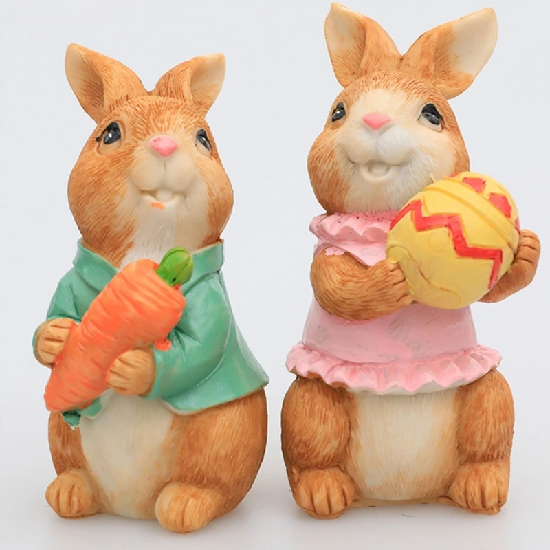 

1 пара симпатичных пасхальных зайцедержателей в виде яйца, пасхальное украшение в виде зайцевика, моркови, счастливая Пасха, искусственное украшение для дома