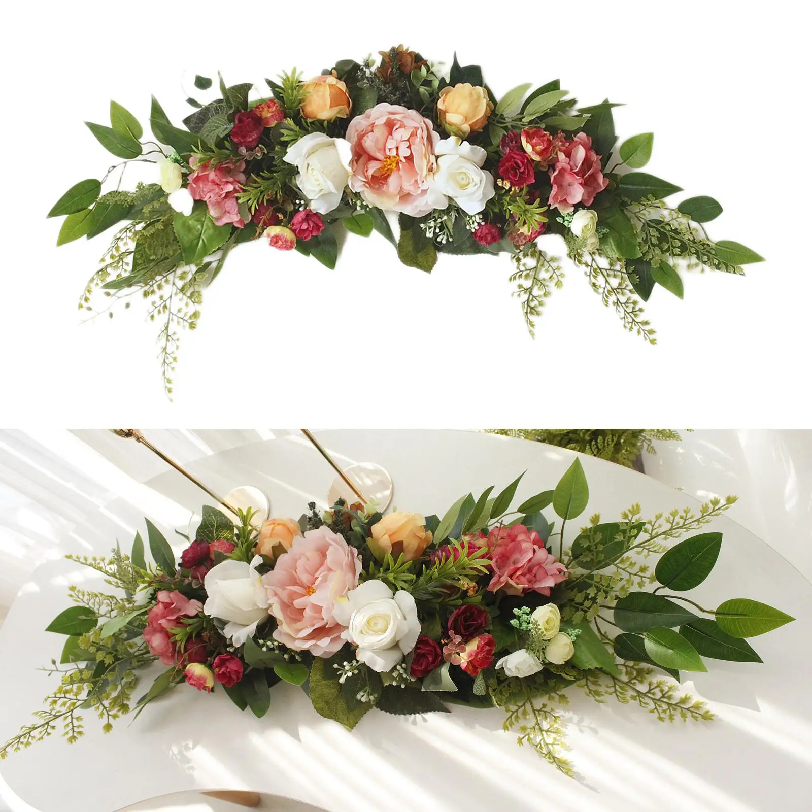 

Realistic Wedding Arch Flowers Door Threshold Flower Door Wreath Greenery