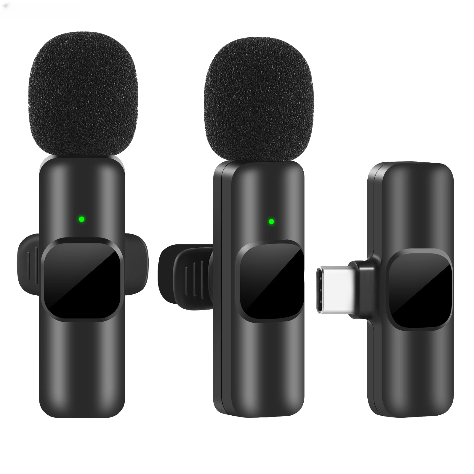 

Беспроводной петличный микрофон DELI, портативный мини-микрофон для записи аудио и видео, подходит для iPhone, Android, прямых трансляций, игровых телефонов, 21 м