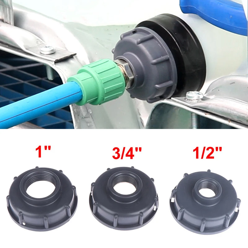 

Durable IBC water Tank fittings S60X6 Thread to 1/2" 3/4" 1" Garden Hose Connector IBC Tank Valve Replacement Adapter