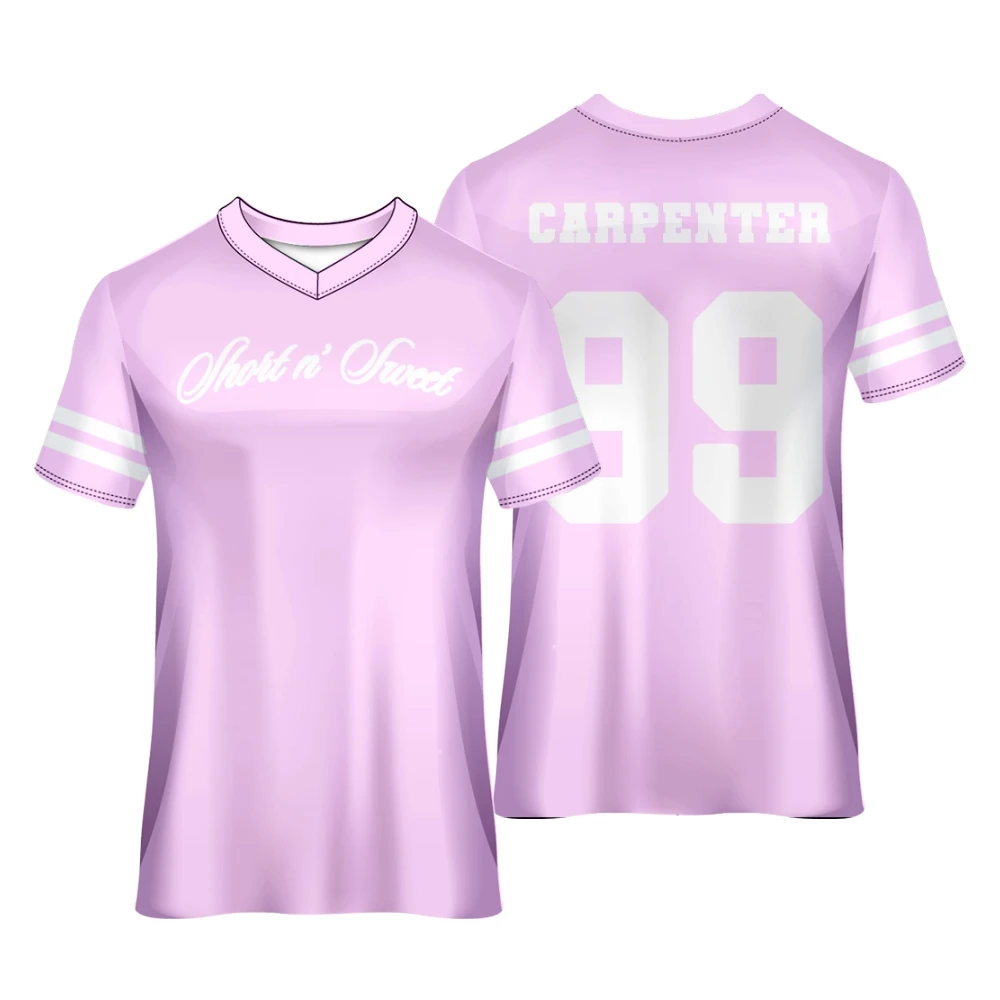 Sabrina Carpenter Short n Sweet 99 Джерси Весна/Лето Мужская и женская спортивная одежда