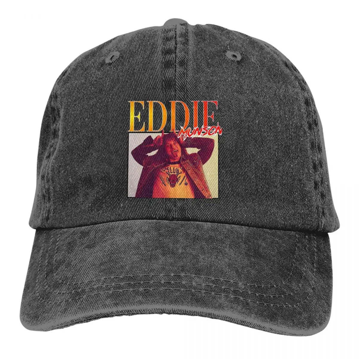 

Pure Color Dad Hats Eddie Munson SKULL Women's Hat Sun Visor Baseball Caps Stranger Things Eleven Horror Film Peaked Cap