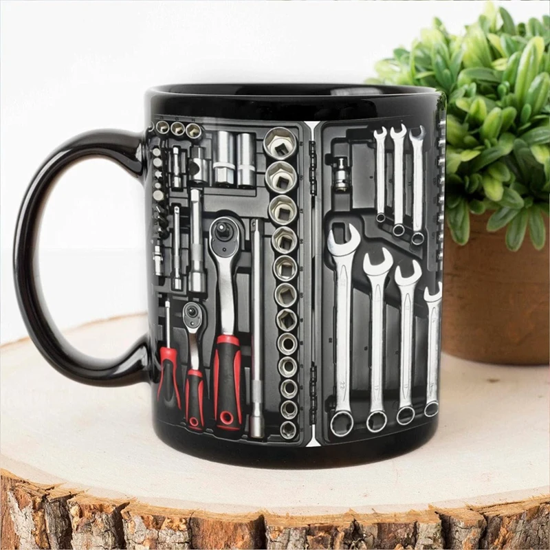 Mechanic Toolbox Set Mug Funny Coffee Cup For Mechanics Large Capacity Ceramic Tea Beer Whiskey Water Soup Easy To Use B