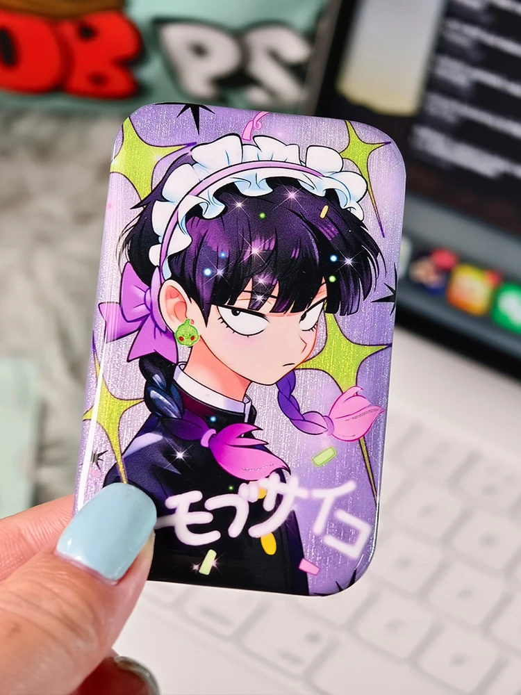 Аниме Mobu Saiko Hyaku Mob психоделик 100 Kageyama Shigeo Reigen Arataka Косплей жестяная брошь