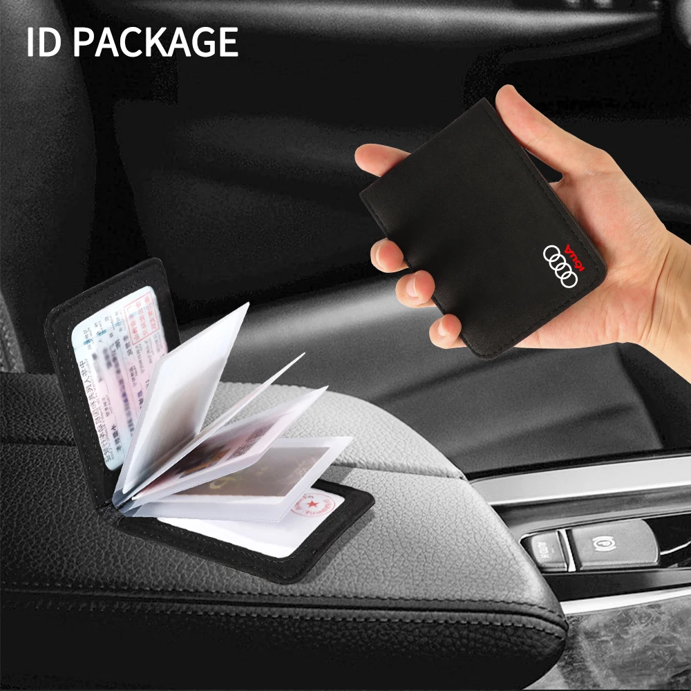 Замшевый автомобильный кошелек сумка для водительских прав удостоверение