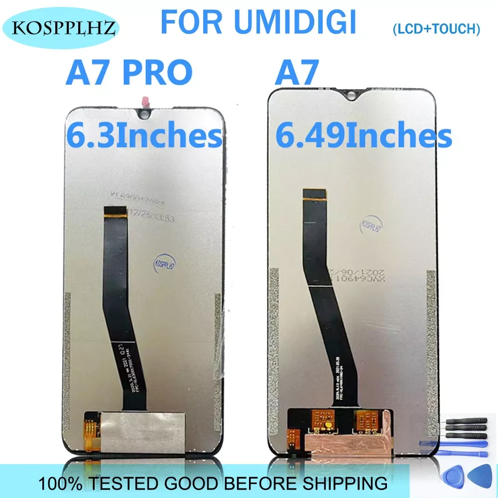 

Original For Umidigi A7 PRO LCD Display + Touch Screen Digitizer Assembly Replacement For A7PRO 6.3'' Android 10 A5 PRO