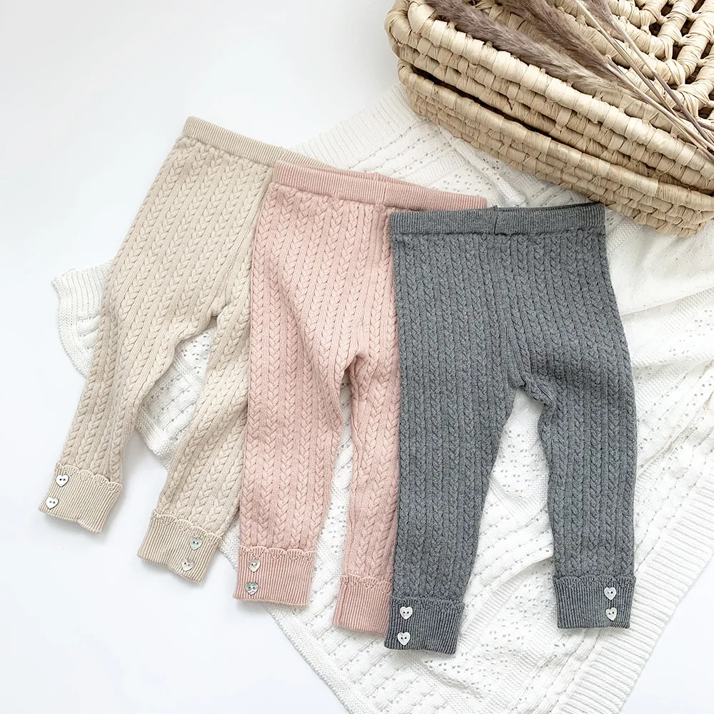 

NB 3M-4T Toddler Girl Winter Pants for Kids Knitted Tights Girls Leggings High Elasticity Chica Fall Clothes Clothing OutWear