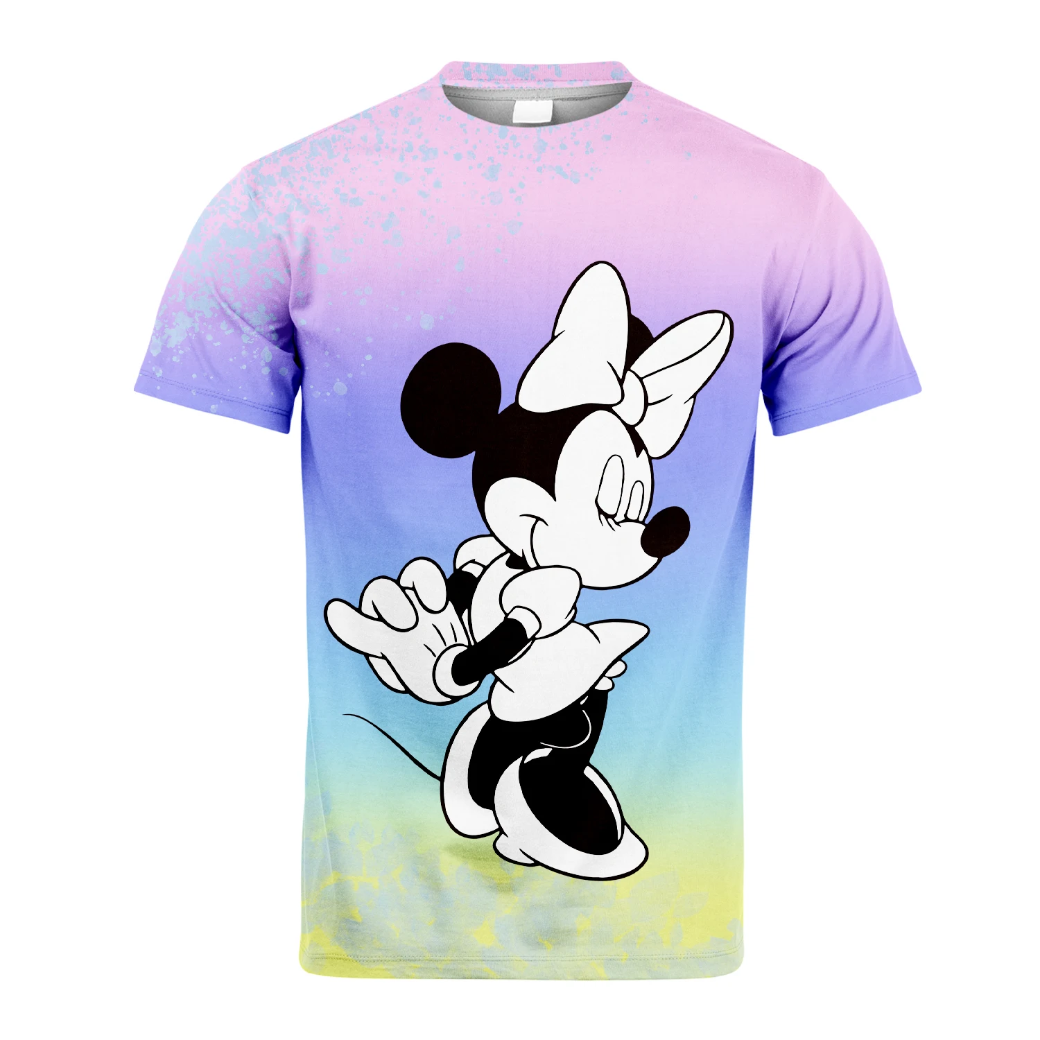 

2023 New 3d Beautiful Printed Disney Personality Fashion Pattern Style Mickey Mouse Short-Sleeved Men'S And Women'S T-Shirts