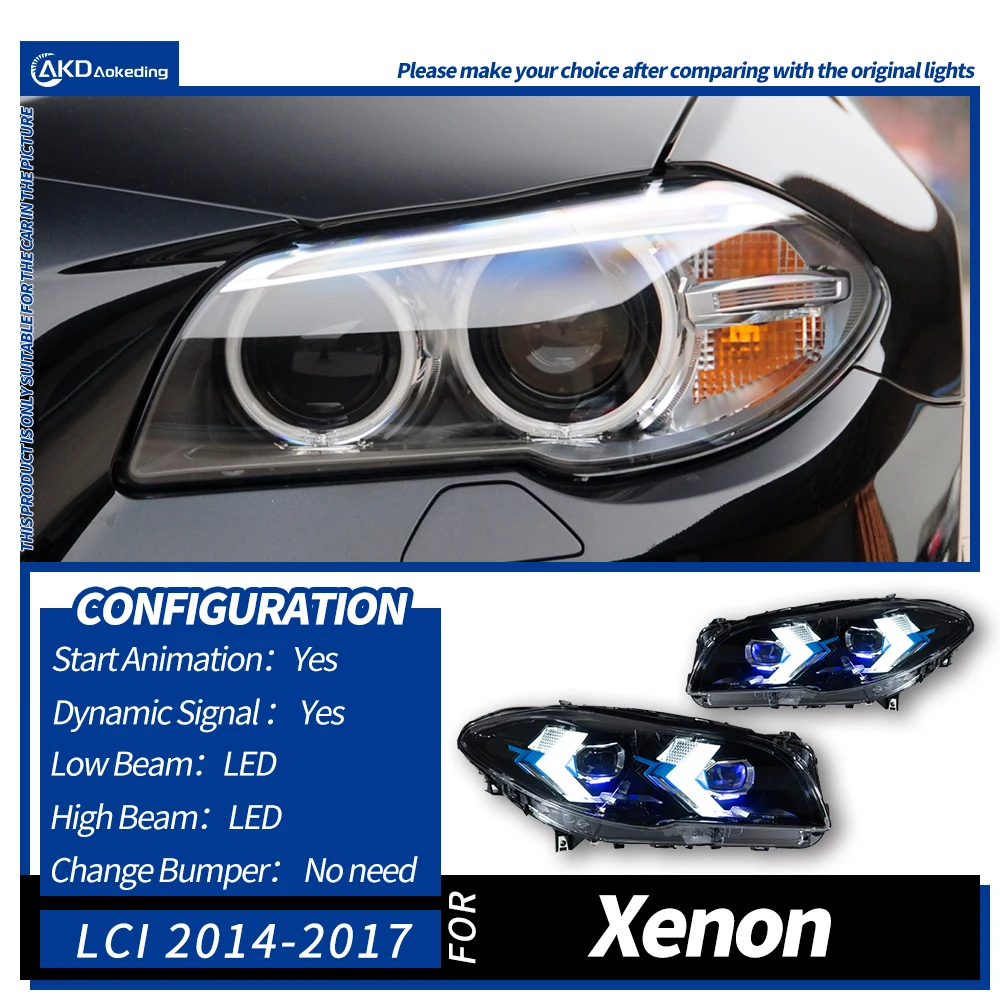 

Автозапчасти для фар BMW 5 серии F10 2010-2017 520i 530i 528i стиль светодиодные дневные фары автомобильные аксессуары модифицированные
