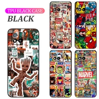 avengers superhero poster phone case for realme q3s gt q3 c21y c20 c21 v15 x7 v3 v5 x50 q2 c17 c12 c11 pro 5g tpu cover