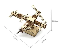 physical experiment space station stem science toy hand assembled material package wooden science model music box christmas gift