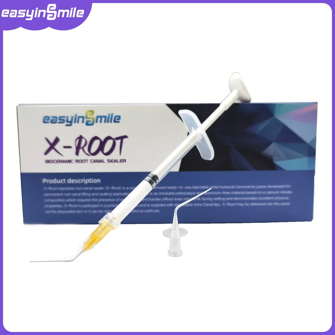 Фото 0,2 г Easyinsmile Dental Endo fill Биокерамический герметик для эндодонтии X-Root, сегмент для обтурации корневых каналов №1
