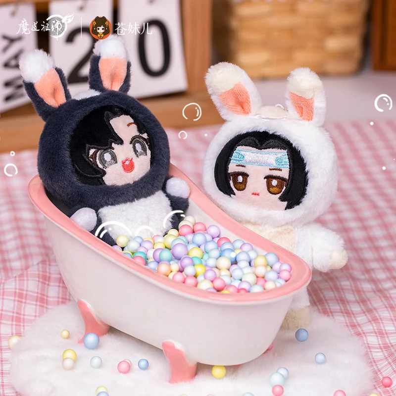 

Anime Grandmaster of Demonic Cultivation Wuxian Wangji Cosplay Cute Rabbit Plush Stuffed Doll Pendant MDZS Keychain Xmas Gifts