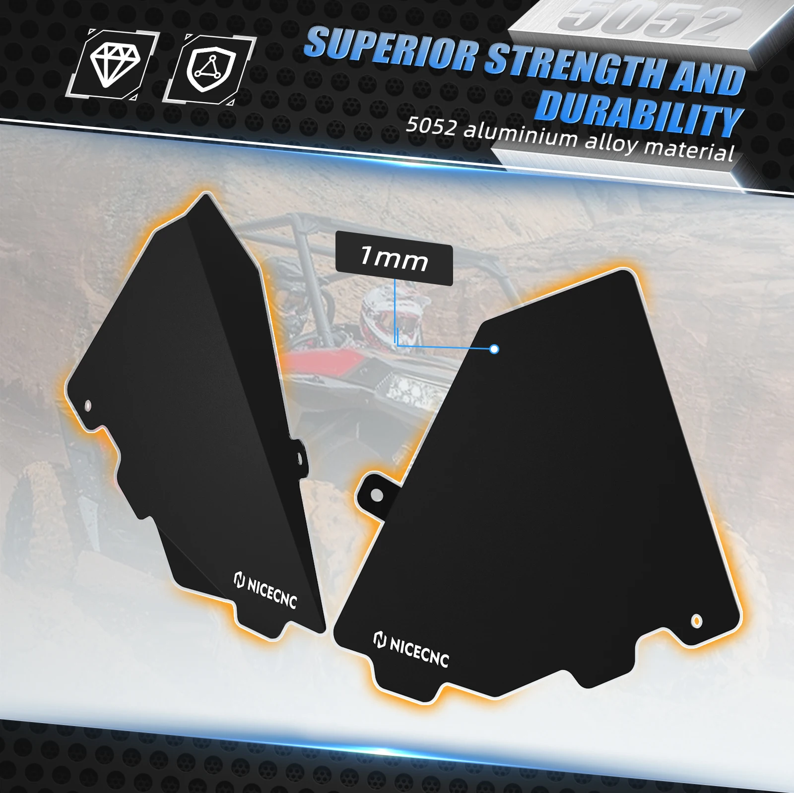 Защитные панели для перчаточного ящика Can-Am Maverick X3 2 шт. Can Am R/RR 4x4 Turbo DPS 2017-2021