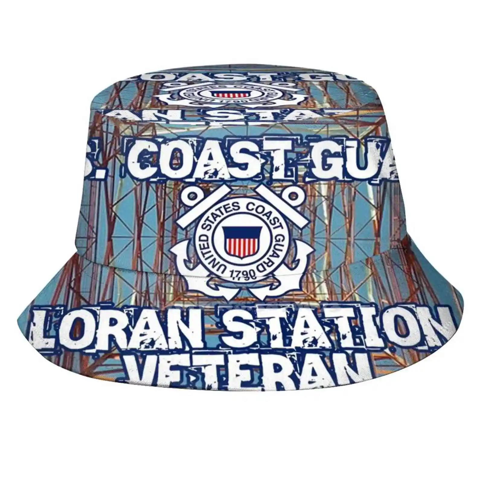 

U.s. Coast Guard Loran Station Veteran Fisherman's Hat Bucket Hats Caps U Coast Guard Loran Station Veteran